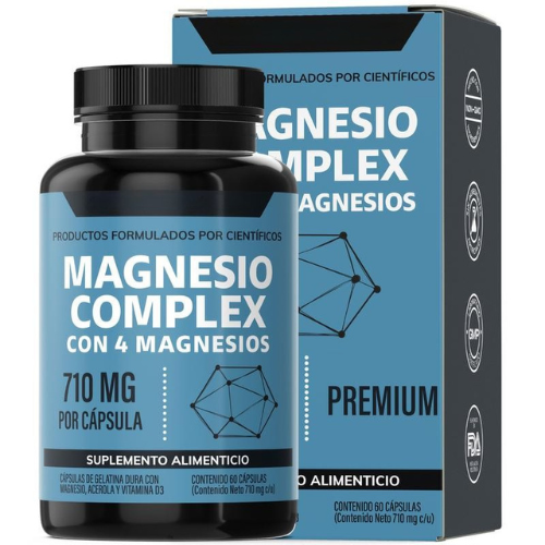 Magnesio complex con 4 magnesios - 60 cápsulas