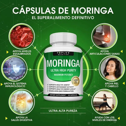 Cápsulas Toplux Moringa 1200 mg