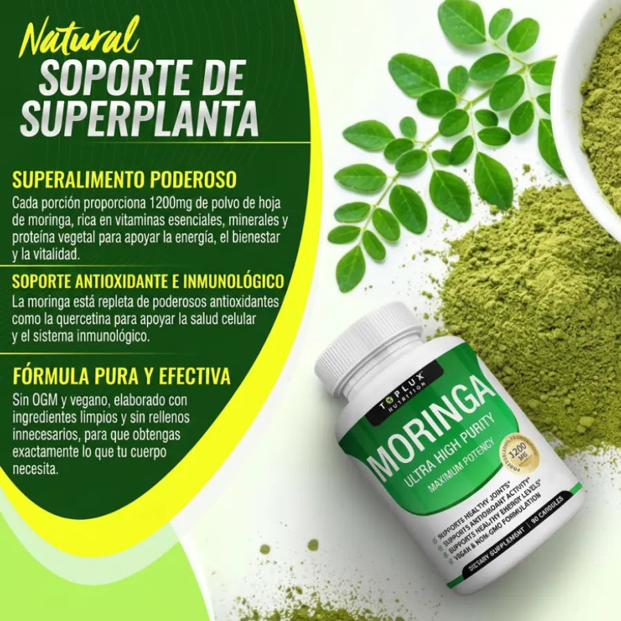 Cápsulas Toplux Moringa 1200 mg