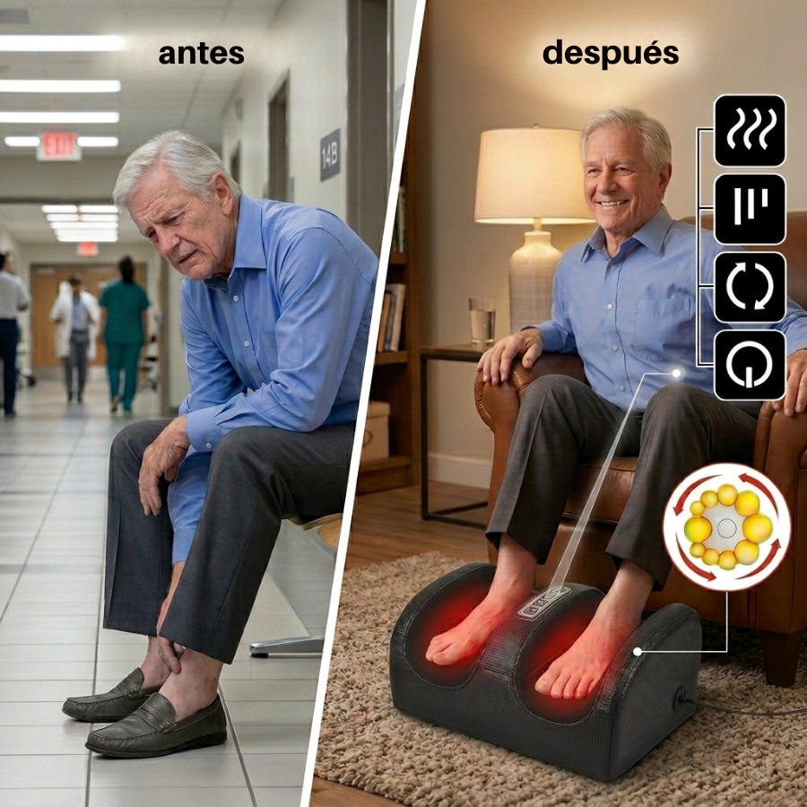 Masajeador Shiatsu de Pies con Calor
