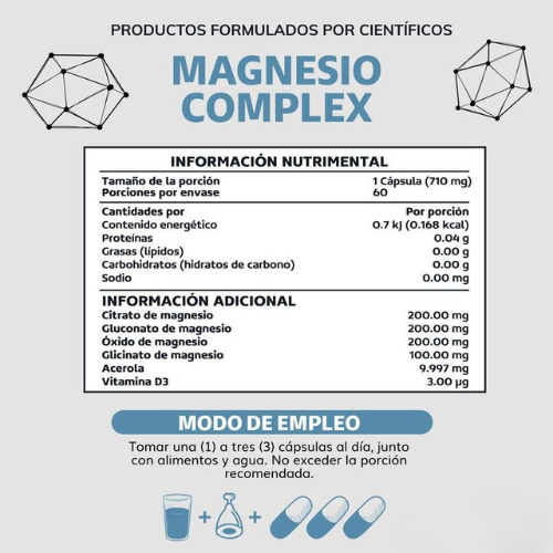 Magnesio Complex 4 Tipos