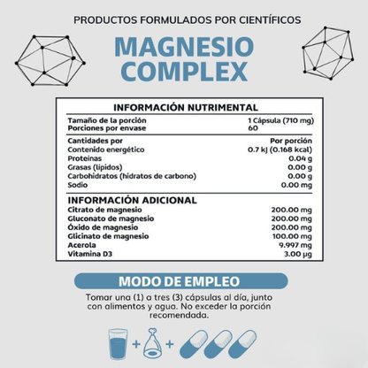 Magnesio Complex 4 Tipos