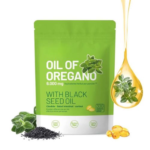 Aceite de Orégano 300 Cápsulas