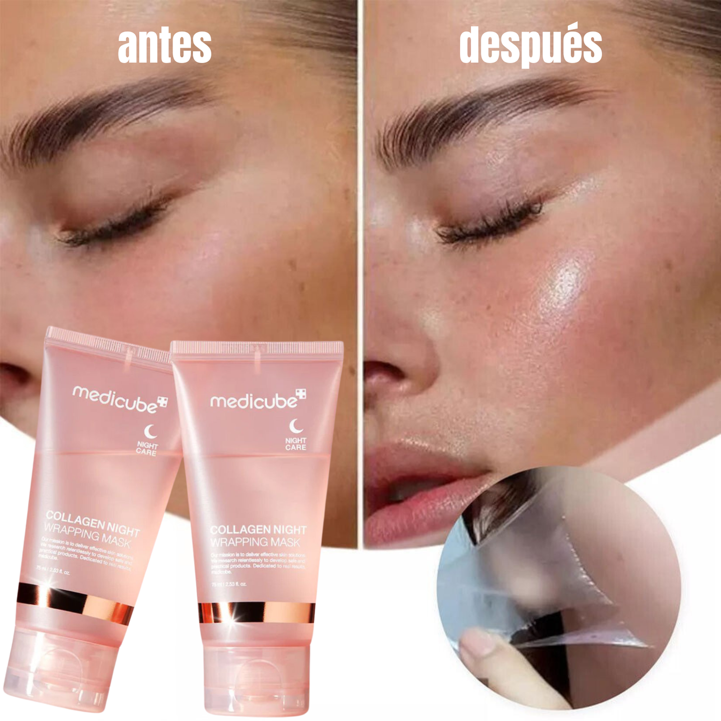 Mascarilla de noche de colágeno