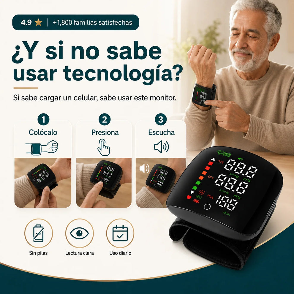 Pulsómetro Digital de Muñeca Automático | Presión y Pulso