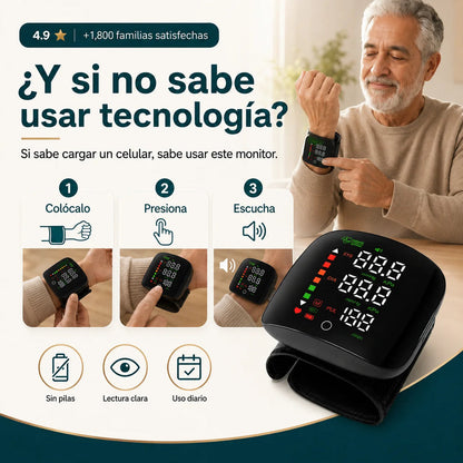 Pulsómetro Digital de Muñeca Automático | Presión y Pulso